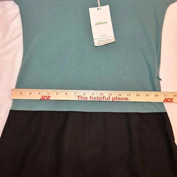 2/$30 Skunkfunk Anixe Size 4 Dress Long Sleeve Black Green Grunge Punk - Picture 7 of 16